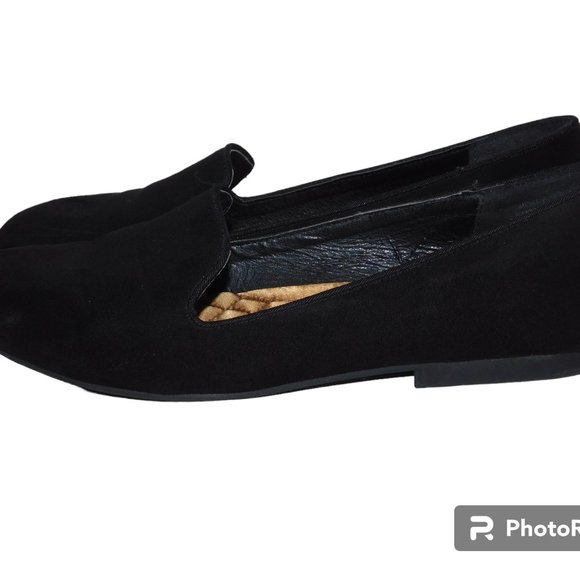 Seven7 Black Crushed Velvet Slip On Flats Size 9 - Picture 6 of 9